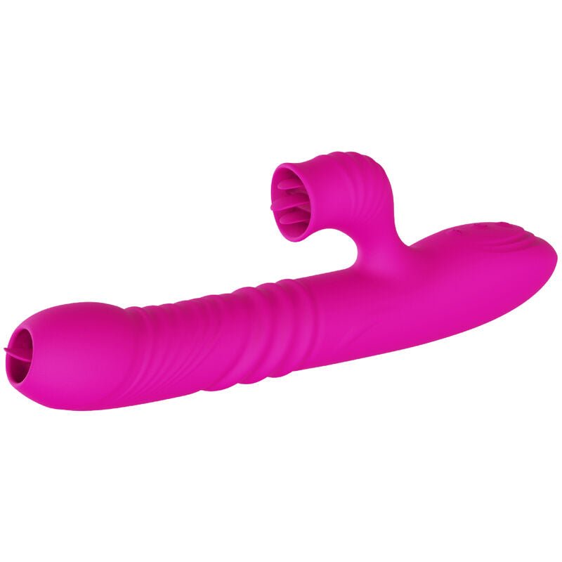 ARMONY - FANNY MULTIFUNCTION DOUBLE TONGUE VIBRATOR FUCHSIA HEAT EFFECT - Kink&Play