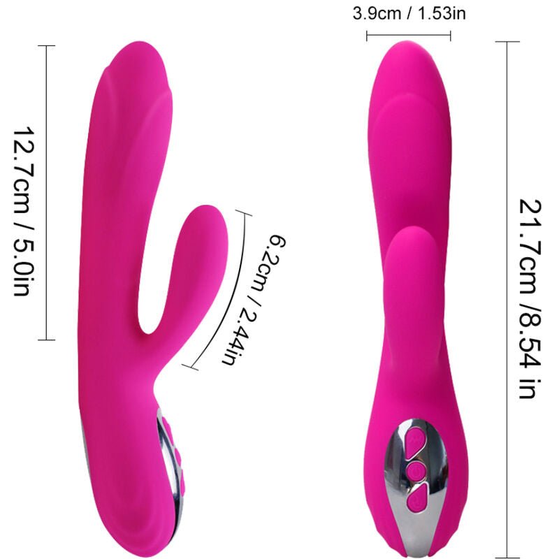ARMONY - FLEXIBLE VIBRATOR & STIMULATOR WITH FUCHSIA HEAT EFFECT - Kink&Play
