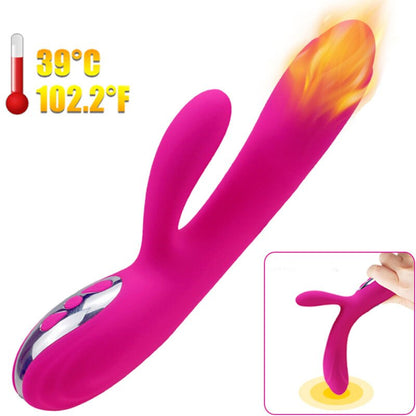 ARMONY - FLEXIBLE VIBRATOR & STIMULATOR WITH FUCHSIA HEAT EFFECT - Kink&Play