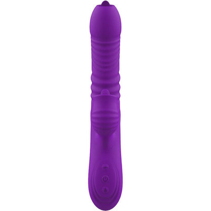 ARMONY - FULLY G SPOT RABBIT VIBRATOR WITH STIMULATING TONGUE VIOLET HEAT EFFECT - Kink&Play