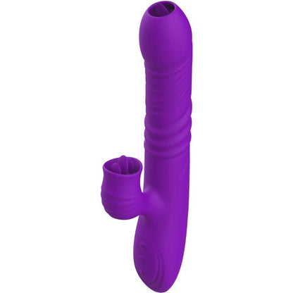ARMONY - FULLY G SPOT RABBIT VIBRATOR WITH STIMULATING TONGUE VIOLET HEAT EFFECT - Kink&Play