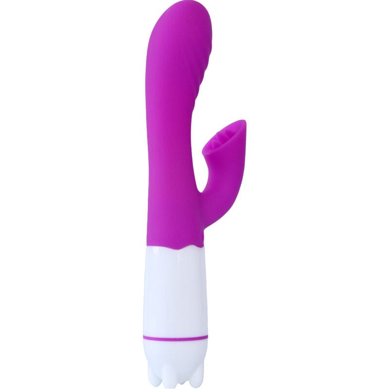 ARMONY - HAPPY VIBRATOR & STIMULATOR WITH VIOLET RECHARGEABLE TONGUE - Kink&Play