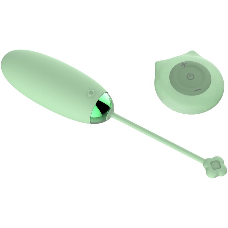 ARMONY - KITTY FUN EGG VIBRATOR REMOTE CONTROL 10 VIBRATIONS GREEN - Kink&Play