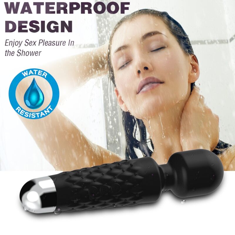 ARMONY - POSTMAN MASSAGER & VIBRATOR SUPER FLEXIBLE HEAD BLACK - Kink&Play