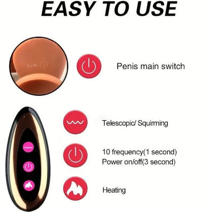 ARMONY - RECHARGEABLE VIBRATING REALISTIC DILDO - Kink&Play