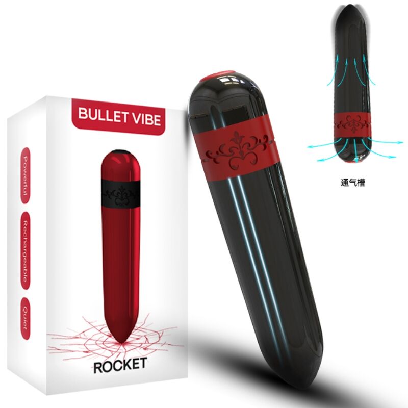 ARMONY - ROCKET VIBRATOR BULLET REMOTE CONTROL BLACK - Kink&Play
