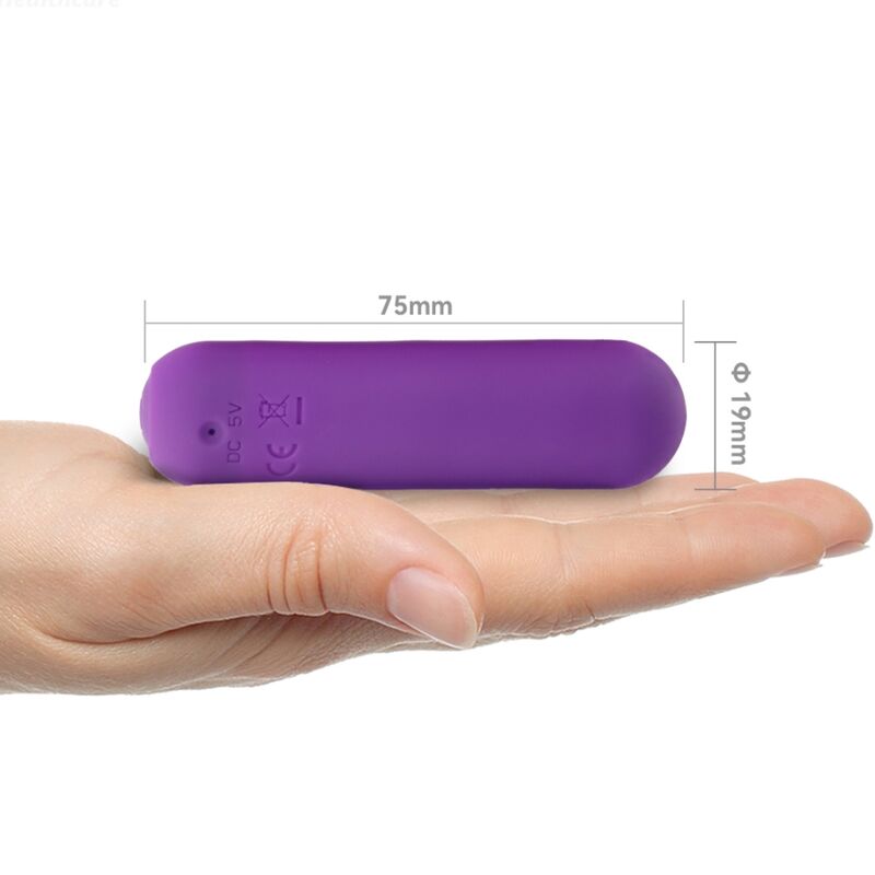 ARMONY - SPLASH HAHA VIBRATOR BULLET SILICONE 10 VIBRATIONS 75 X 19 CM PURPLE - Kink&Play