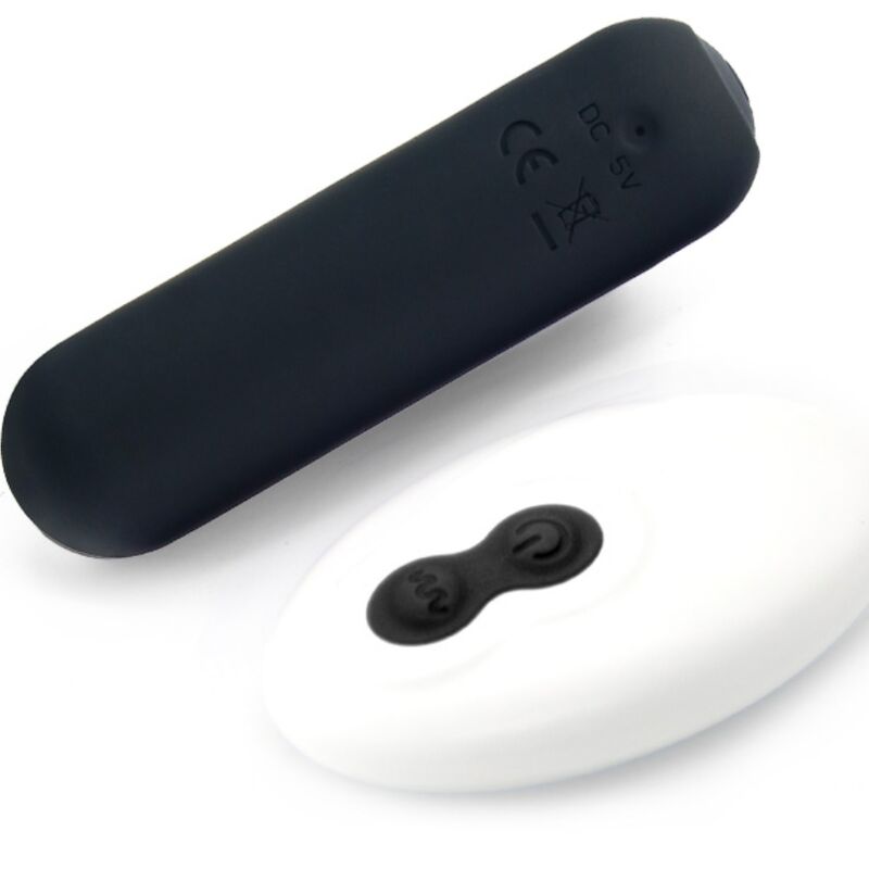ARMONY - SPLASH JOIE VIBRATOR BULLET SILICONE REMOTE CONTROL 10 VIBRATIONS 75 X 19 CM BLACK - Kink&Play