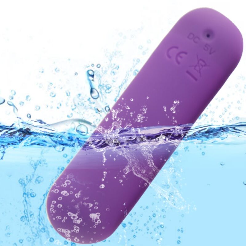 ARMONY - SPLASH JOIE VIBRATOR BULLET SILICONE REMOTE CONTROL 10 VIBRATIONS 75 X 19 CM PURPLE - Kink&Play