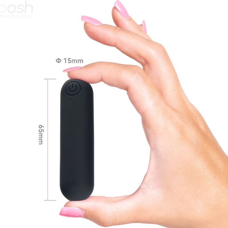 ARMONY - SPLASH JOLINE VIBRATOR BULLET SILICONE REMOTE CONTROL 10 VIBRATIONS 65 X 15 CM BLACK - Kink&Play