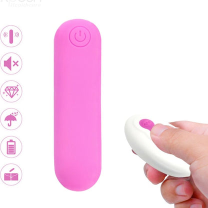 ARMONY - SPLASH JOLINE VIBRATOR BULLET SILICONE REMOTE CONTROL 10 VIBRATIONS 65 X 15 CM PINK - Kink&Play