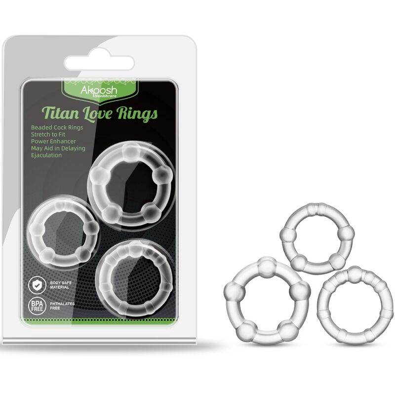 ARMONY - TITAN LOVE BEADED RING FLESH - Kink&Play