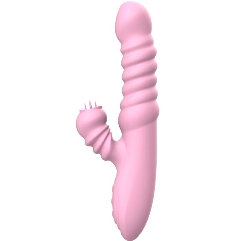 ARMONY - VIBRATOR MULTIFUNCTION WITH STIMULATING TONGUE HEAT EFFECT PINK - Kink&Play