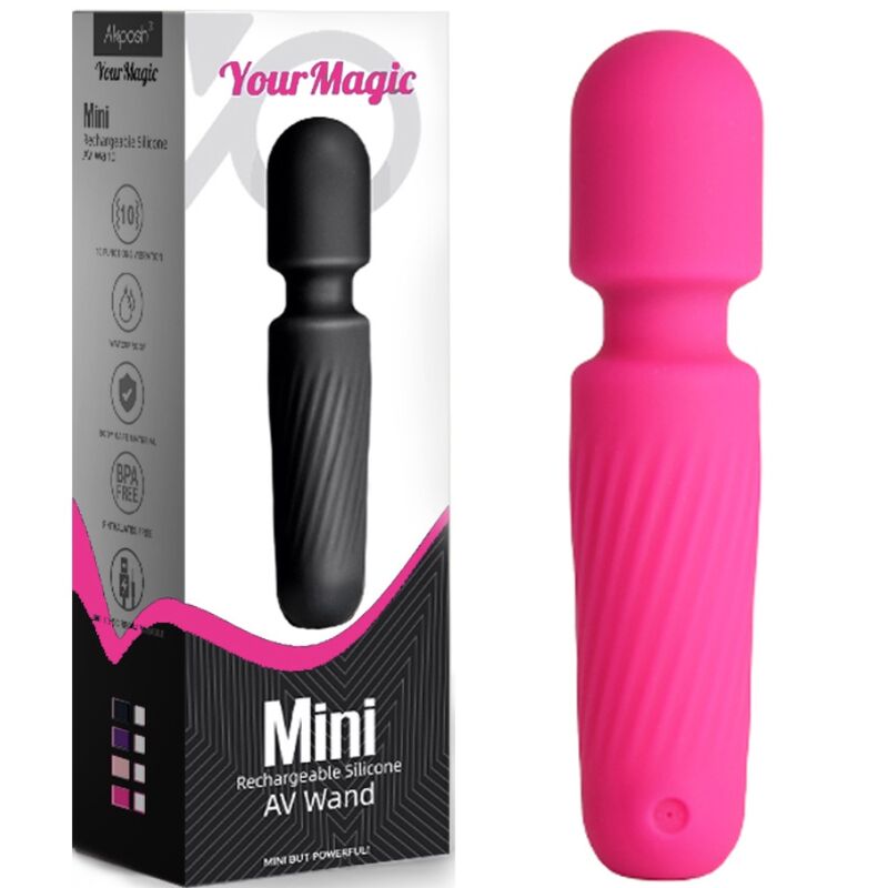 ARMONY - YOUR MAGIC MASSAGER & VIBRATOR RECHARGEABLE 10 VIBRATIONS PINK - Kink&Play