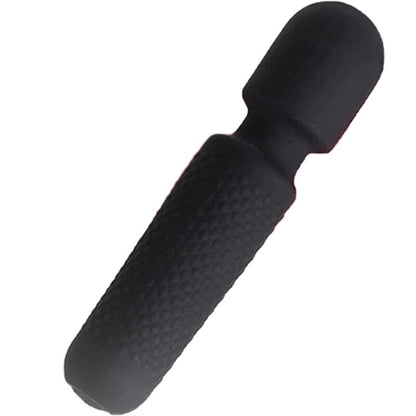 ARMONY - YOUR MAGIC MASSAGER & VIBRATOR RECHARGEABLE 10 VIBRATIONS WAND DOTS BLACK - Kink&Play