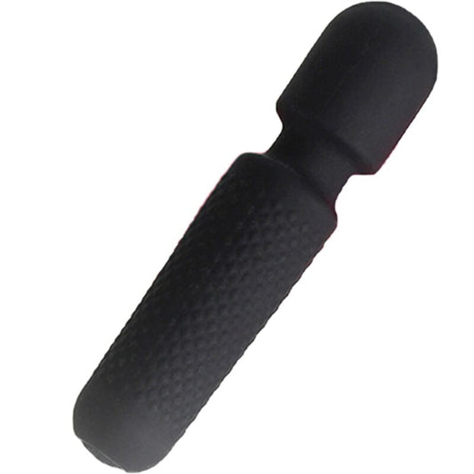 ARMONY - YOUR MAGIC MASSAGER & VIBRATOR RECHARGEABLE 10 VIBRATIONS WAND DOTS BLACK - Kink&Play