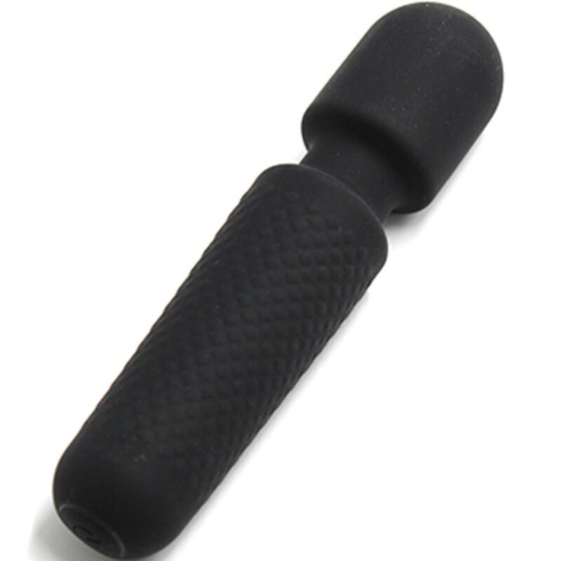 ARMONY - YOUR MAGIC MASSAGER & VIBRATOR RECHARGEABLE 10 VIBRATIONS WAND DOTS BLACK - Kink&Play