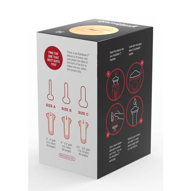 AUTOBLOW - 2+ VAGINA SLEEVE SIZE C - Kink&Play