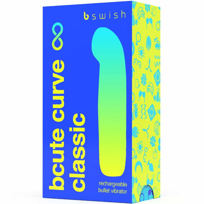 B SWISH - BCUTE CURVE INFINITE CLASSIC RECHARGEABLE VIBRATOR BLUE SILICONE - Kink&Play