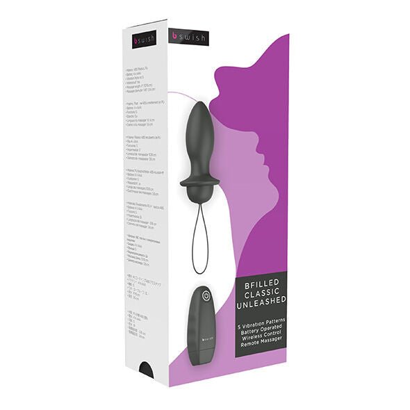 B SWISH - BFILLED CLASSIC VIBRATING PLUG BLACK - Kink&Play