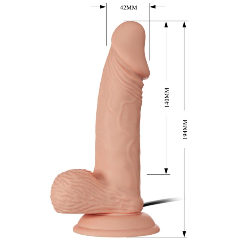 BAILE - BEAUTIFUL ENCOUNTER ZEBULON VIBRATION 19.4 CM NATURAL - Kink&Play