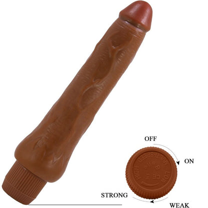 BAILE - DRYAD REALISTIC VIBRATOR 25 CM MULATTO - Kink&Play