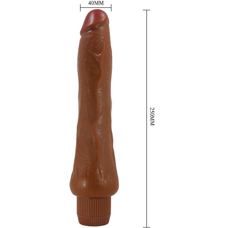 BAILE - DRYAD REALISTIC VIBRATOR 25 CM MULATTO - Kink&Play