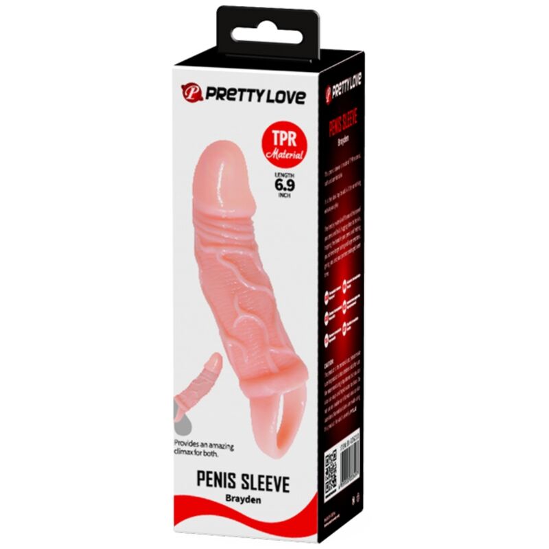 BAILE - PENIS EXTENDER SHEATH WITH STRAP FOR TESTICLES 13.5 CM - Kink&Play