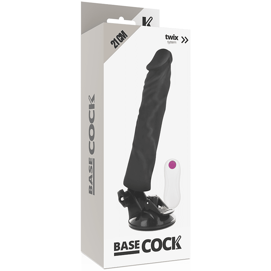 BASECOCK - REALISTIC VIBRATOR REMOTE CONTROL FLESH 21 CM - O - 4 CM - Kink&Play