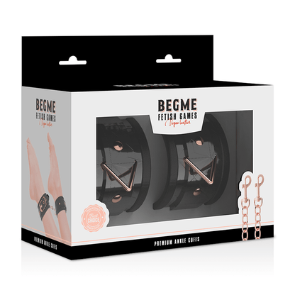 BEGME - BLACK EDITION PREMIUM ANKLE CUFFS WITH NEOPRENE LINING - Kink&Play