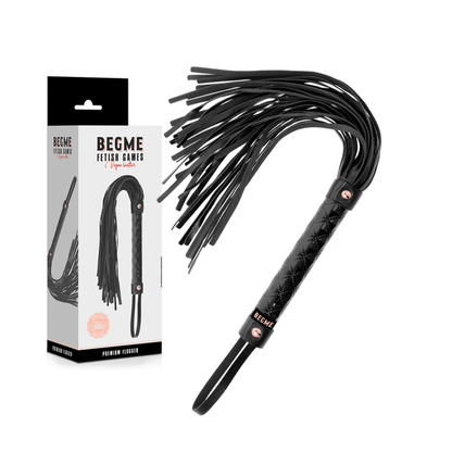 BEGME - BLACK EDITION VEGAN LEATHER FLOGGER - Kink&Play