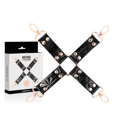 BEGME - BLACK EDITION VEGAN LEATHER HOG TIE - Kink&Play
