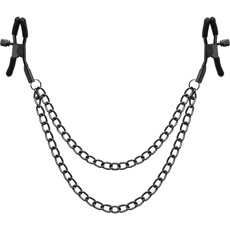 BEGME - RED EDITION NIPPLE CLIPS WITH CHAIN - Kink&Play