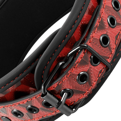 BEGME - RED EDITION PREMIUM VEGAN LEATHER COLLAR WITH NEOPRENE LINING - Kink&Play