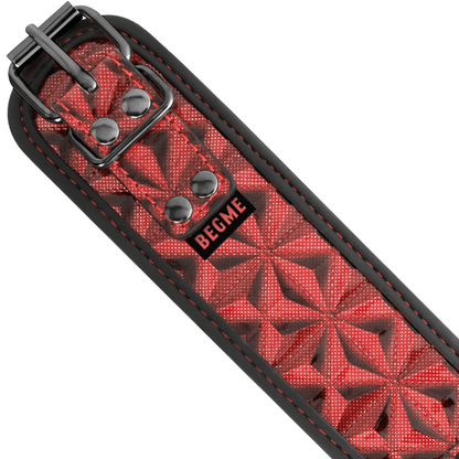 BEGME - RED EDITION PREMIUM VEGAN LEATHER COLLAR WITH NEOPRENE LINING - Kink&Play