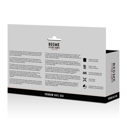 BEGME - RED EDITION VEGAN LEATHER JAW - Kink&Play