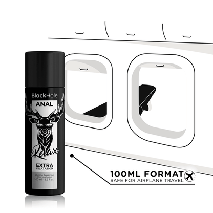 BLACK HOLE - GEL SILICONE BASE ANAL DILATION 100 ML - Kink&Play