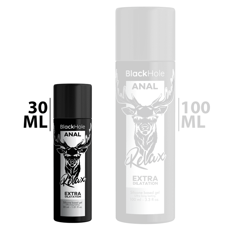BLACK HOLE - GEL SILICONE BASE ANAL DILATION 30 ML - Kink&Play