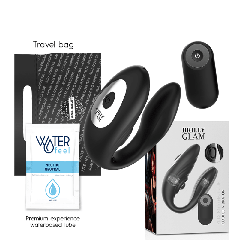 BRILLY GLAM - COUPLE PULSING & VIBRATING REMOTE CONTROL - Kink&Play
