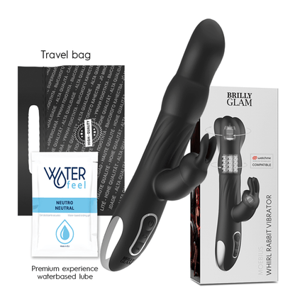 BRILLY GLAM - MOEBIUS RABBIT VIBRATOR & ROTATOR COMPATIBLE WITH WATCHME WIRELESS TECHNOLOGY - Kink&Play