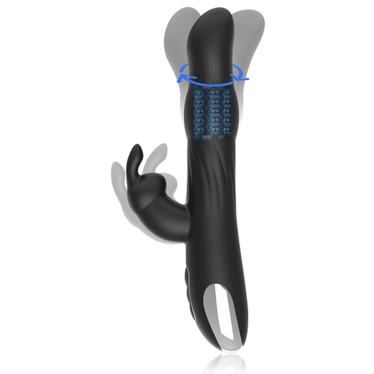 BRILLY GLAM - MOEBIUS RABBIT VIBRATOR & ROTATOR COMPATIBLE WITH WATCHME WIRELESS TECHNOLOGY - Kink&Play