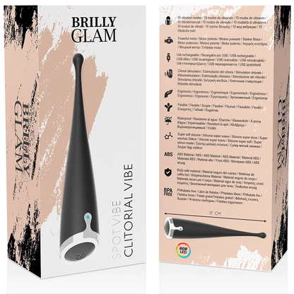 BRILLY GLAM - SPOT VIBE CLITORIAL BLACK - Kink&Play