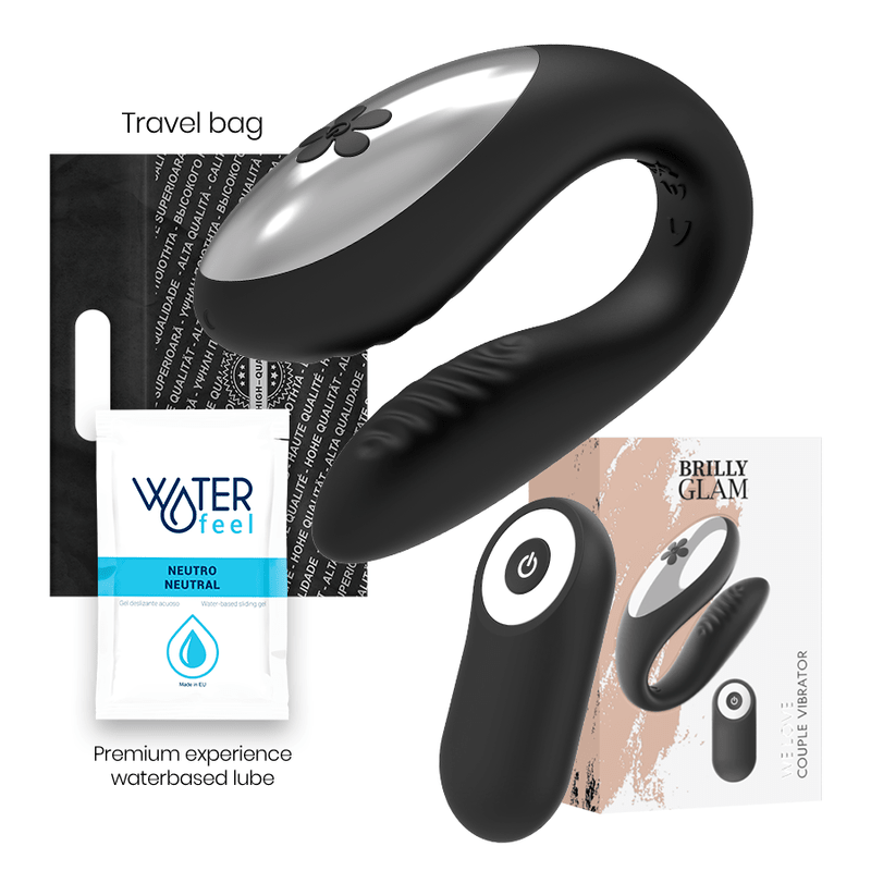 BRILLY GLAM - WE LOVE FOR PARTNERS BLACK REMOTE CONTROL - Kink&Play