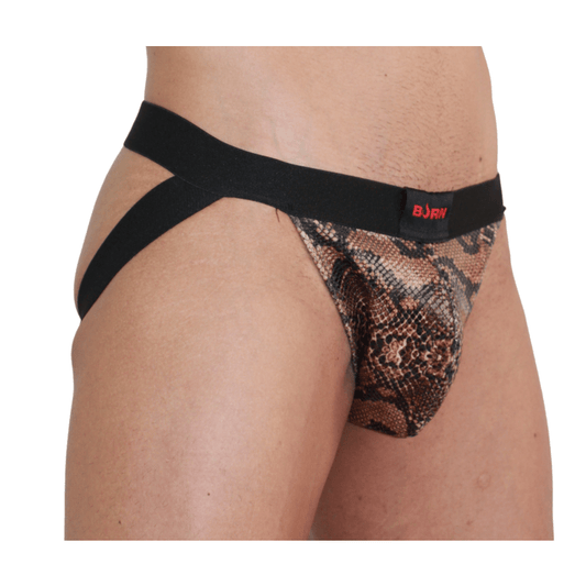 BURN - 002 JOCK SNAKE BLACK S - Kink&Play