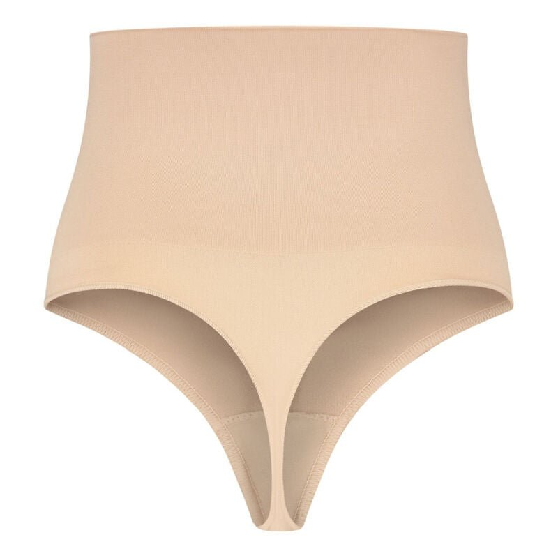 BYE - BRA - THONG STYLE SEAMLESS GIRDLE BEIGE SIZE S - Kink&Play