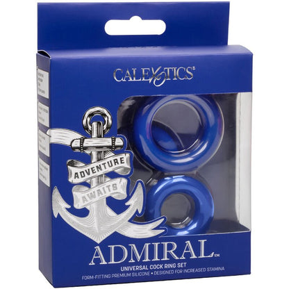 CALEXOTICS - ADMIRAL COCK RING SET BLUE - Kink&Play
