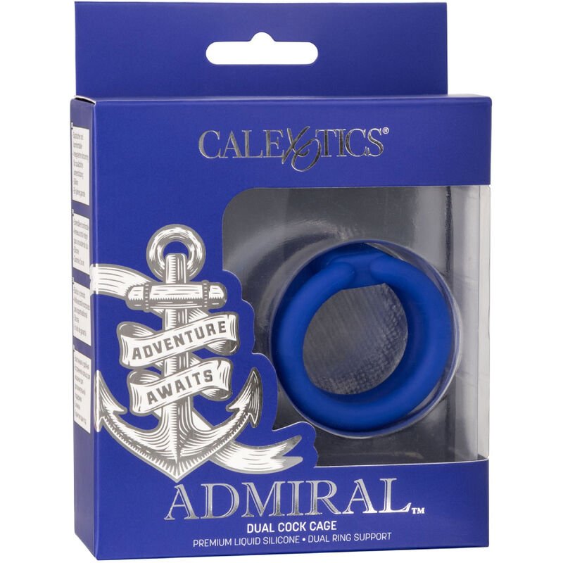 CALEXOTICS - ADMIRAL DUAL COCK CAGE BLUE - Kink&Play