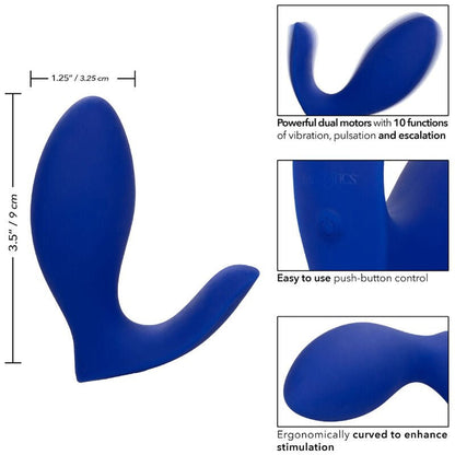 CALEXOTICS - ADMIRAL RIMMING PROSTATE STIMULATOR & VIBRATOR BLUE - Kink&Play