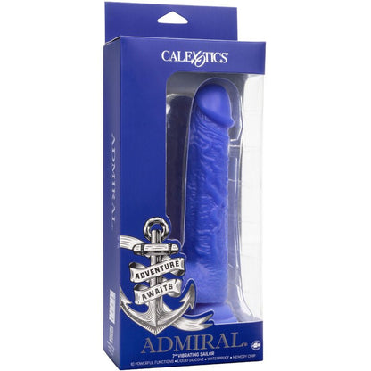 CALEXOTICS - ADMIRAL SAILOR REALISTIC DILDO VIBRATOR BLUE - Kink&Play