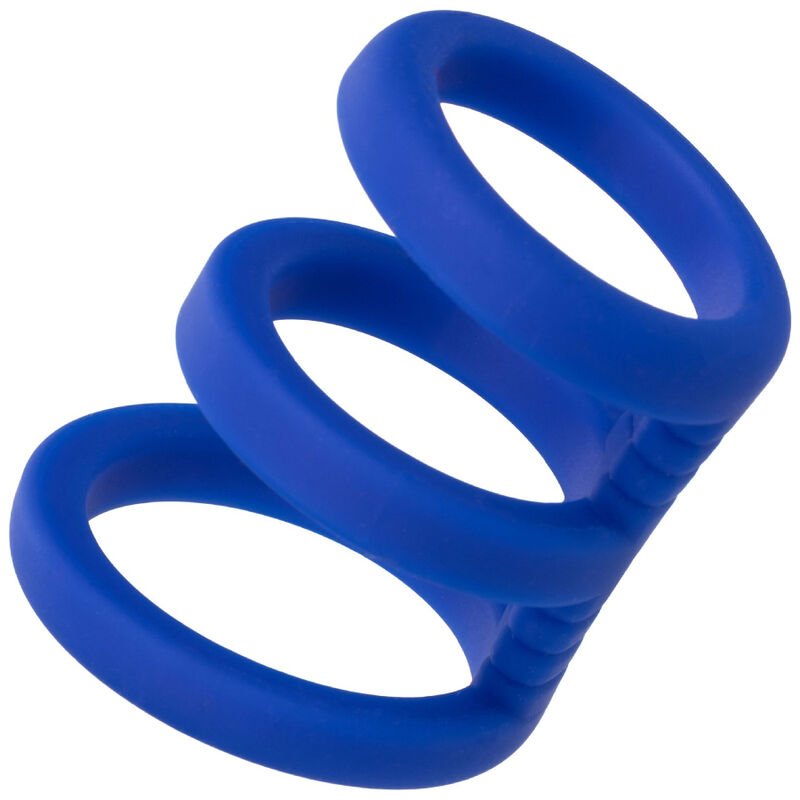 CALEXOTICS - ADMIRAL TRIPLE COCK CAGE BLUE - Kink&Play